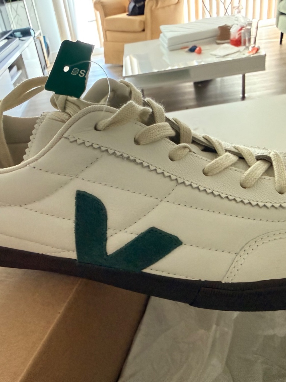 Veja Panenka O.T. Leather Sneakers White Cyprus Eagle US 11 — Brand New in Box - Picture 2 of 4